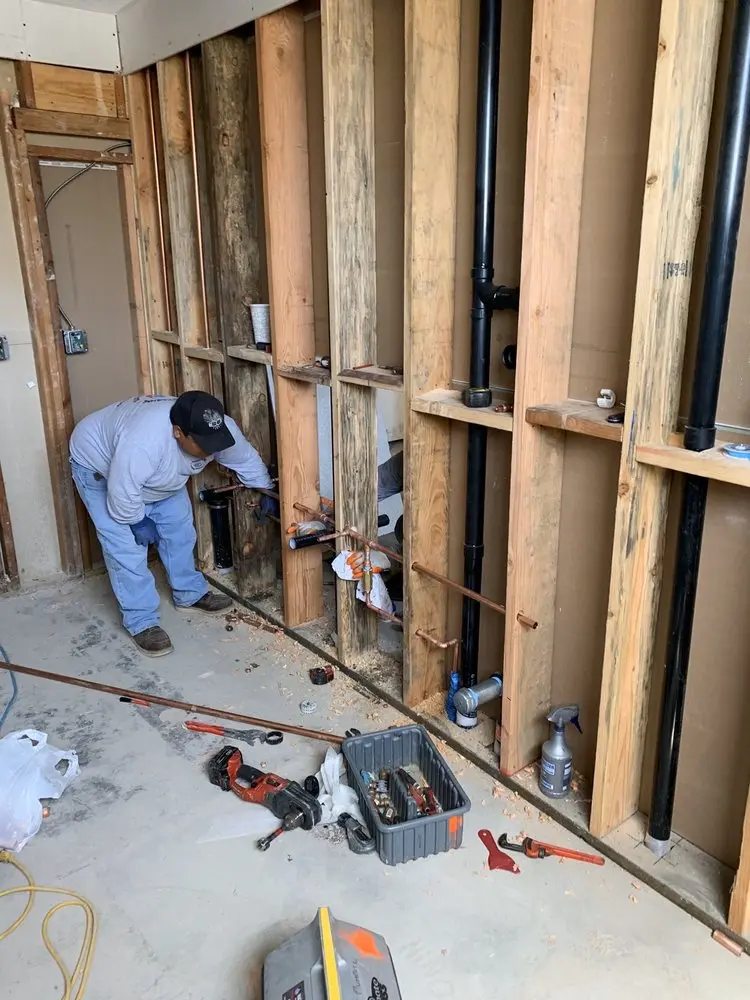 Commercial rough-in plumbing for Water Heater Replacement in Fort Bragg